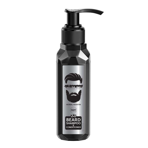 Gummy Professional 2in1 Beard Shampoo & Conditioner ,Silicone Free, Vitamins Content,moisturizes, 100 ML