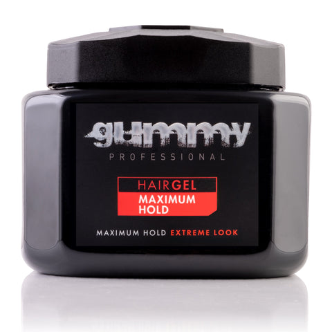 Gummy Professional Hair Gel Maximum Hold, Long Lasting Hold,B5 Vitamin (Panthenol), Paraben and Alcohol Free, Edge Control, Extreme Look, 700 ML