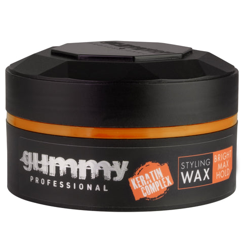 Gummy Professional Bright Finish Hair Styling Wax, B5 Vitamin (Panthenol), Paraben and Alcohol Free, Keratin complex, Edge Control, Extreme Look, 150 ML